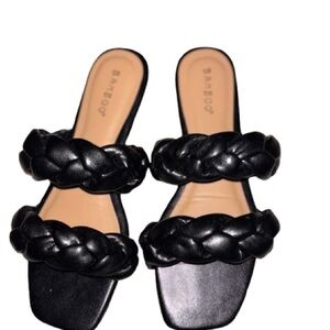 Bamboo sandals-black